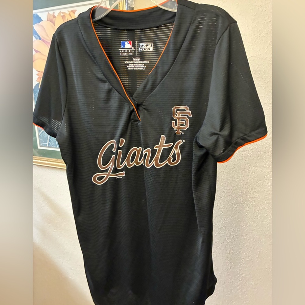 Genuine Merchandise Black and Orange MLB TX3 Cool Women's Jersey